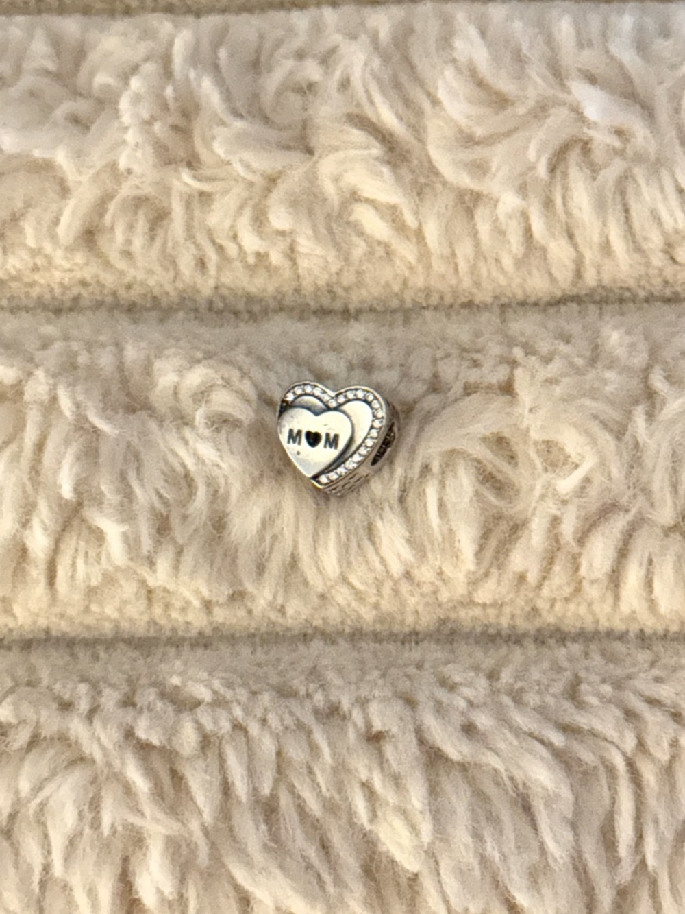 Pandora silver mom heart charm new